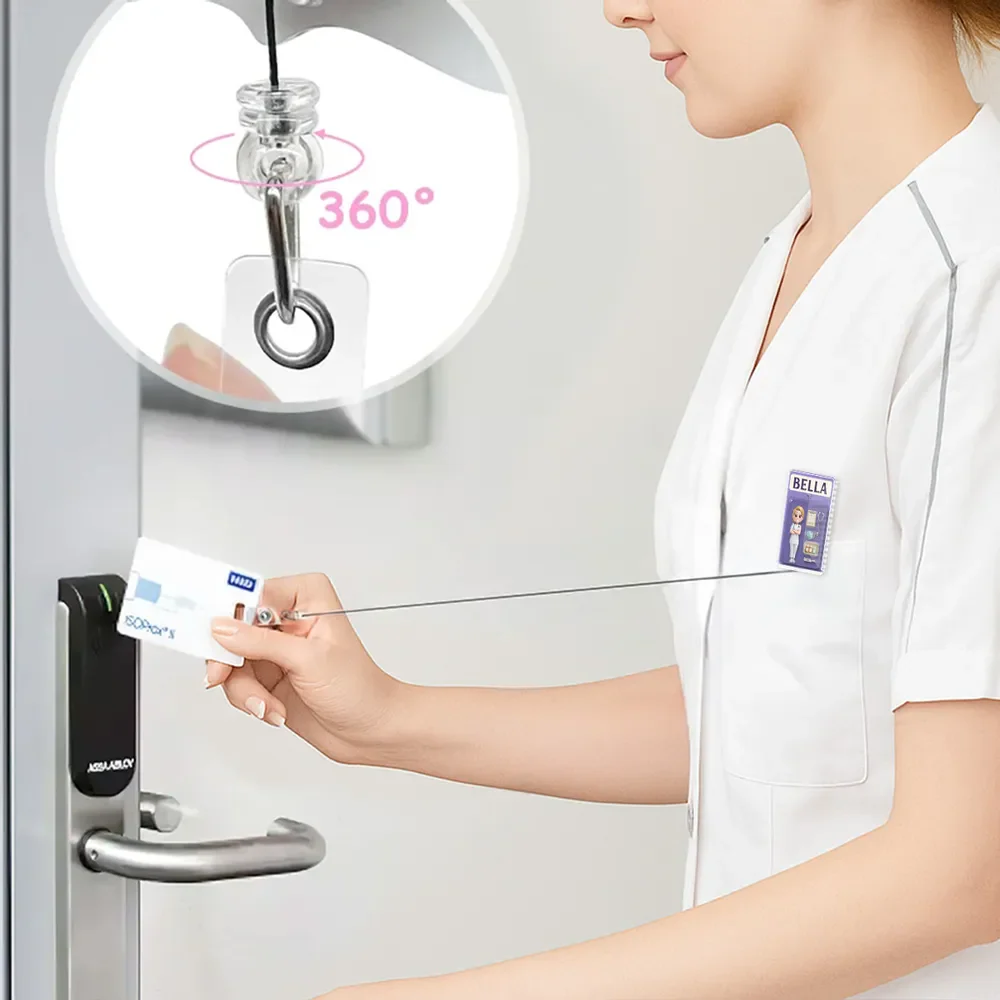 Personalized Cartoon Character Acrylic Badge Reel Gift For Nurses and Healthcare Workers - Image 5