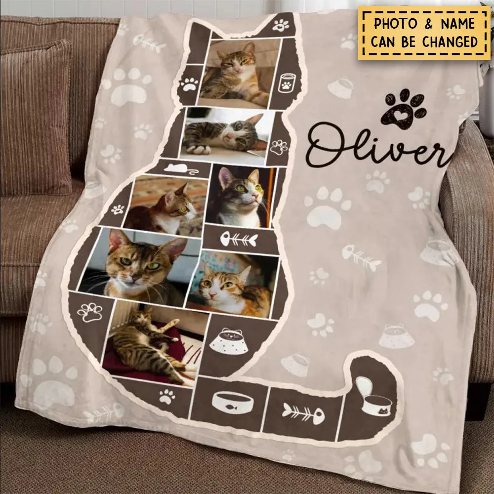Personalized Cat Photo Collage Blanket, Best Gifts For Cat Owners, Cat Lover Gift - Image 2