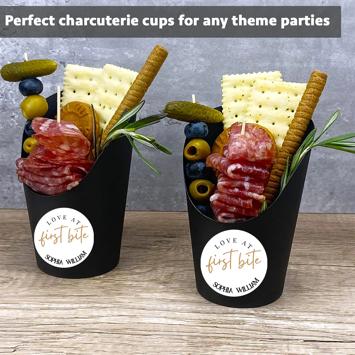 Personalized Charcuterie Cups Wedding Snack Cups Party Decorations - Image 2