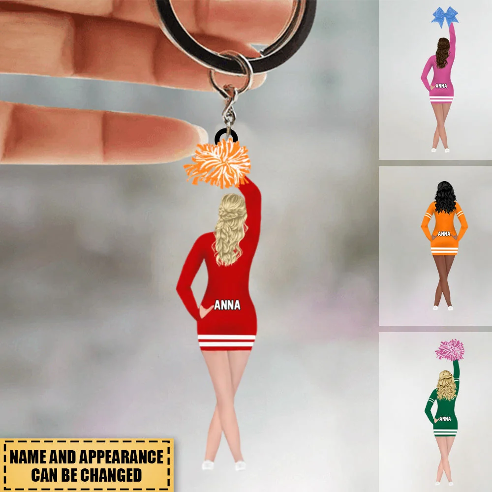 Personalized cheerleaders Acrylic Keychain For cheerleaders - Image 2