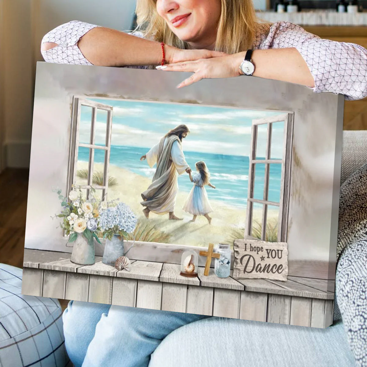 Personalized  Christian Gifts for Women I Hope You Dance Christian Art Canvas - Image 5