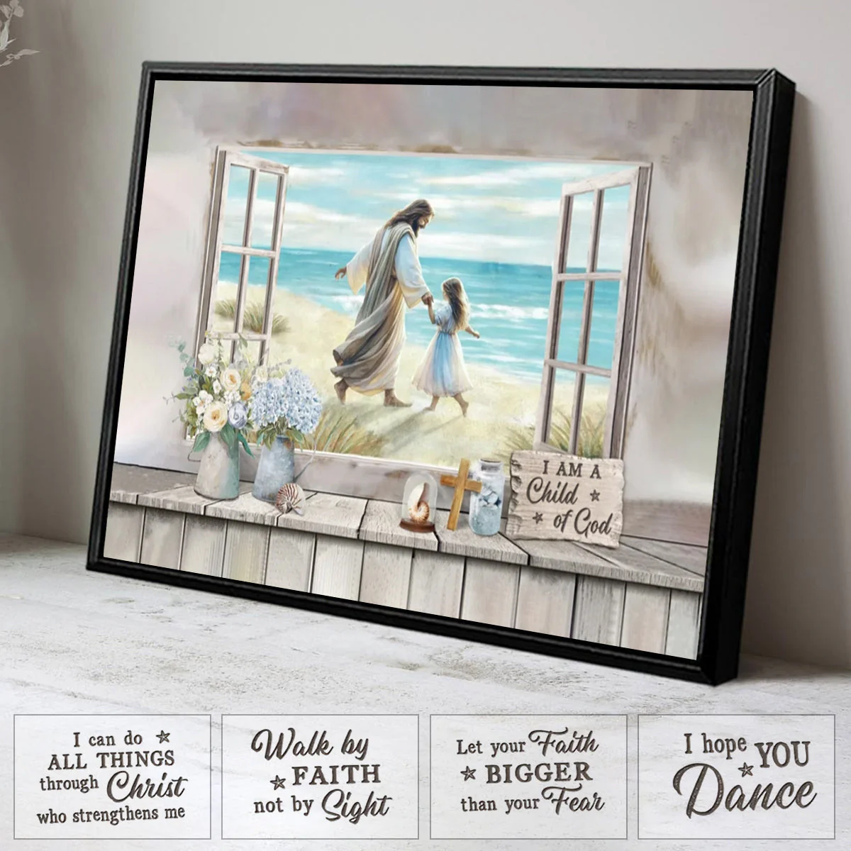 Personalized  Christian Gifts for Women I Hope You Dance Christian Art Canvas - Image 8