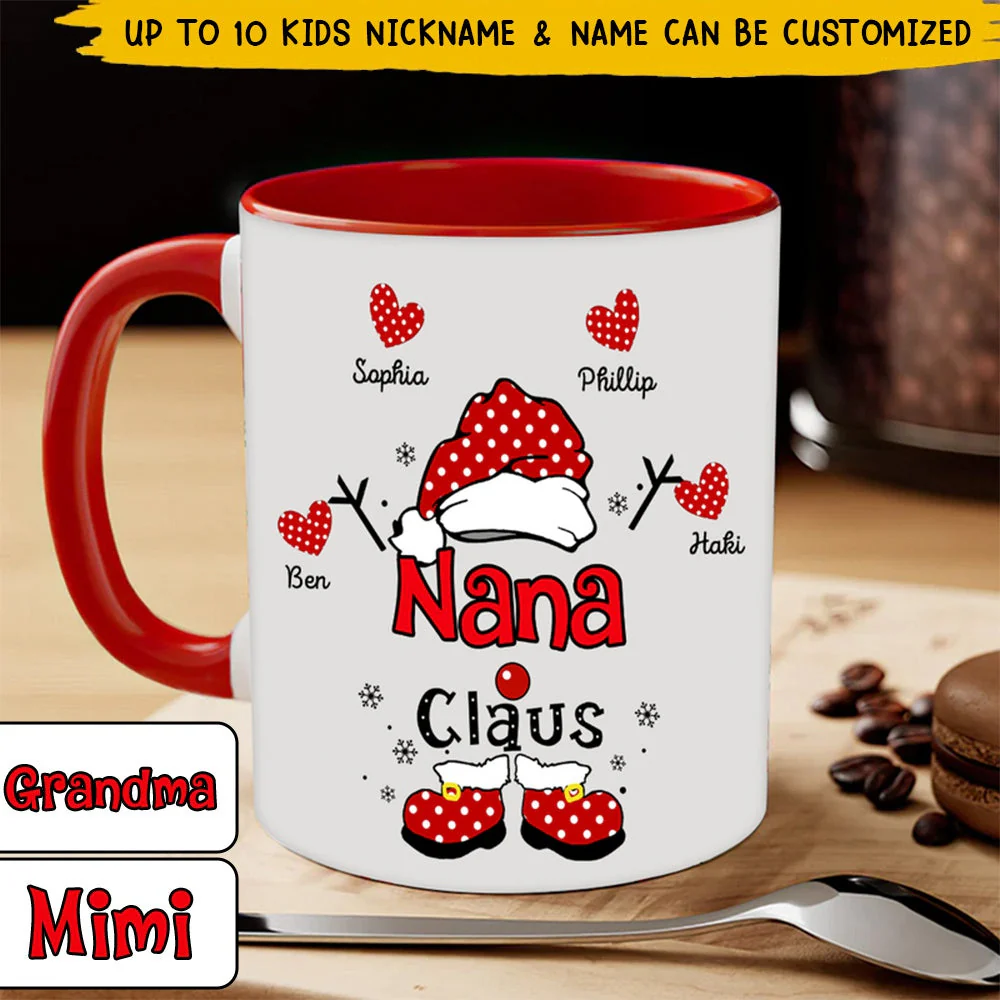 Personalized Christmas Grandma Snowflake Mug Gift for Grandma Mommy Auntie - Image 3