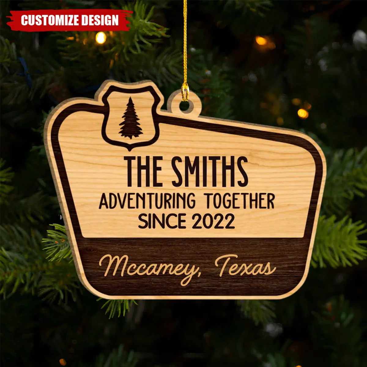Personalized Christmas Ornament - National Park, Camping Gift, Adventure Gift - Image 2