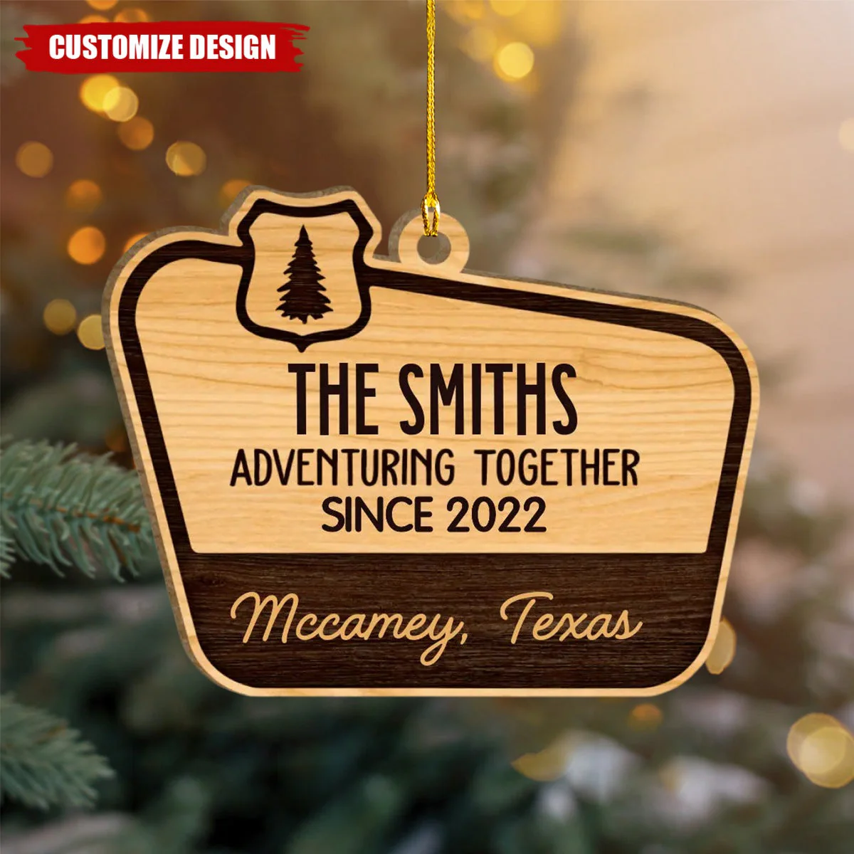 Personalized Christmas Ornament - National Park, Camping Gift, Adventure Gift - Image 3