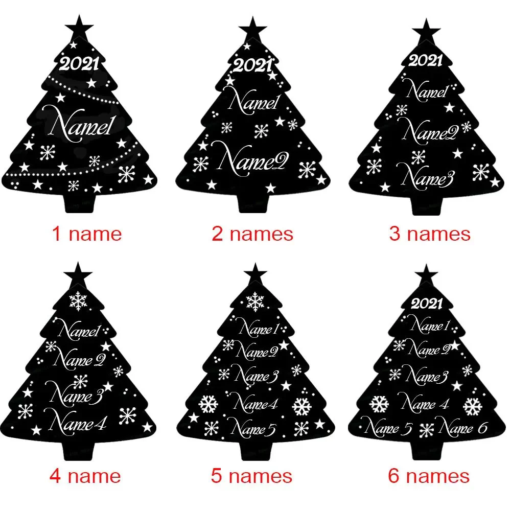 Personalized Christmas Tree Night Light-Cute Gift for Family - Image 6
