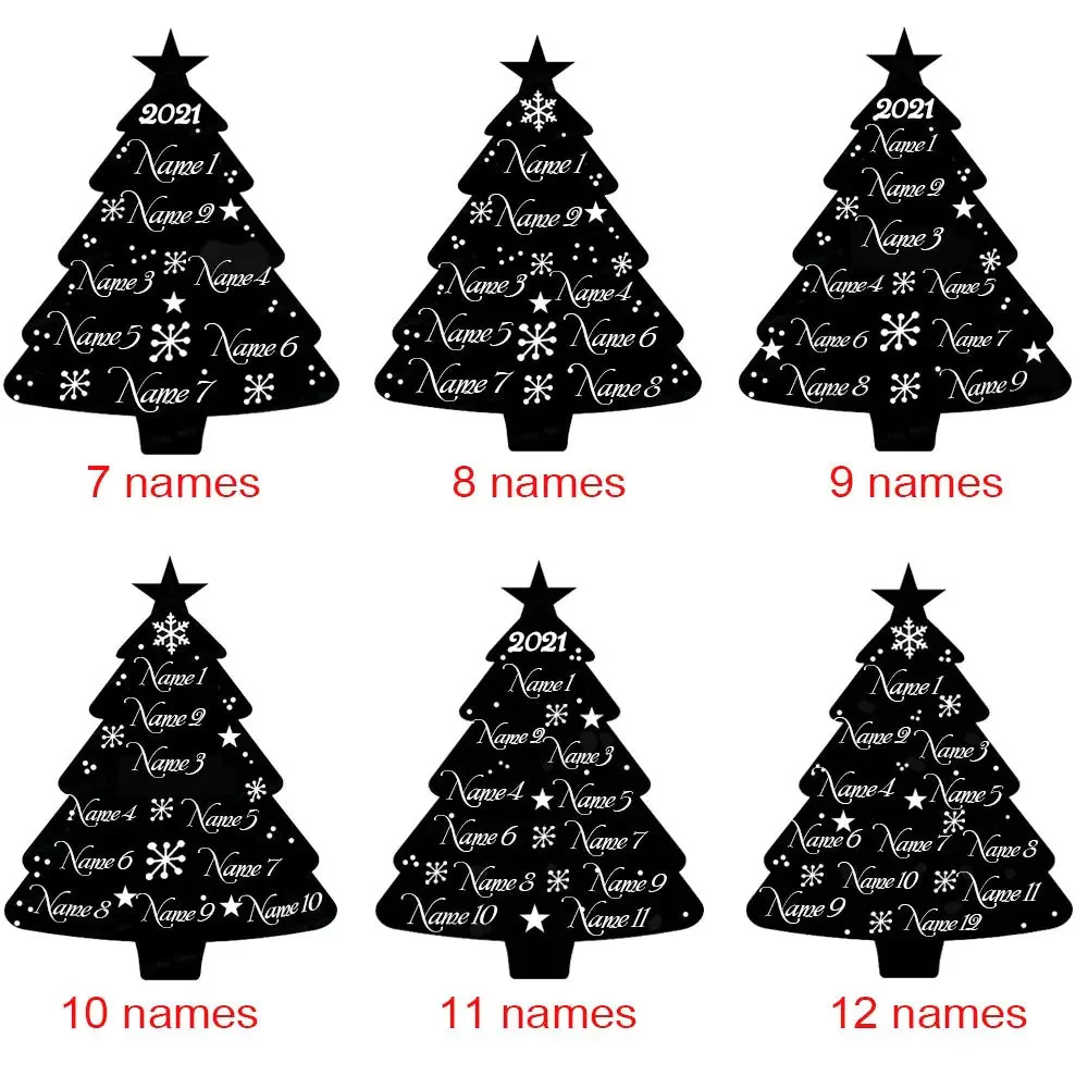 Personalized Christmas Tree Night Light-Cute Gift for Family - Image 7