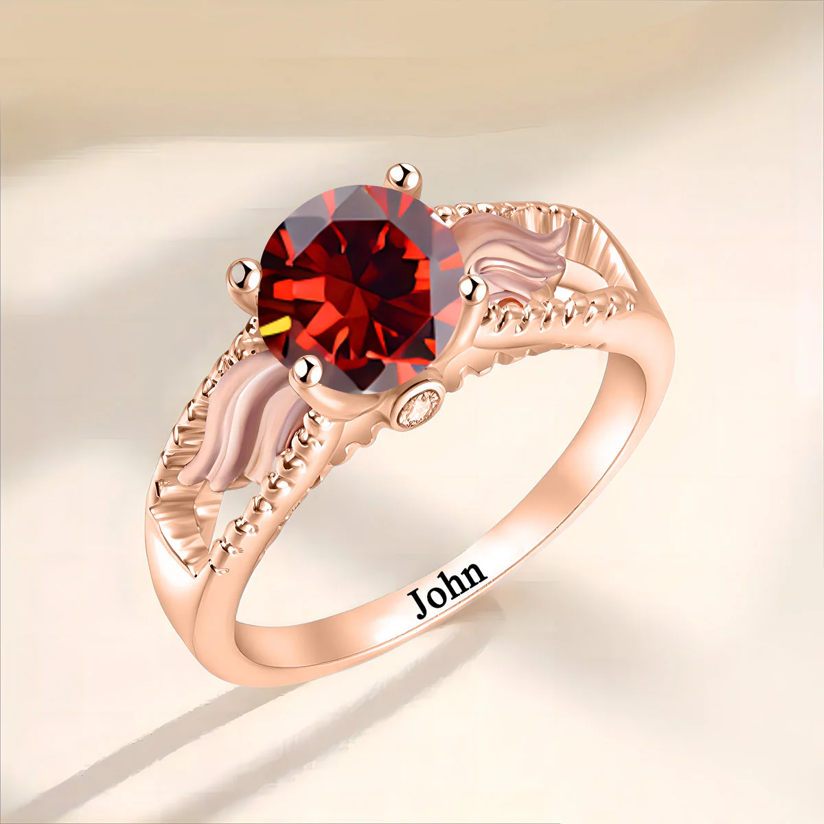 Personalized Circle Wings Memorial Ring - I am not a Widow, I am a wife to a husband with wings - Image 12