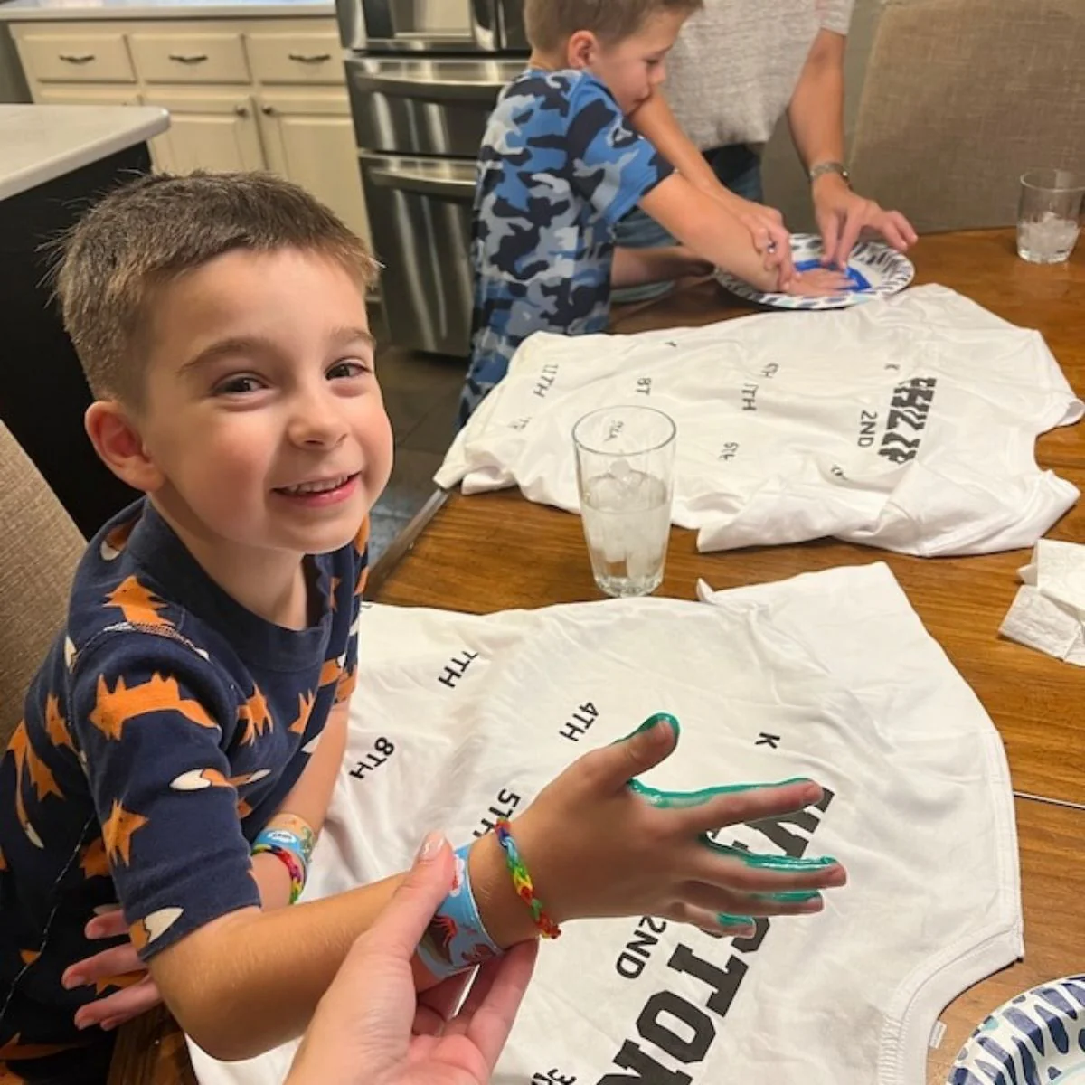 Personalized Class of 2037/2038/2039 Handprint Grow With Me Pure Cotton T-Shirt - Image 7