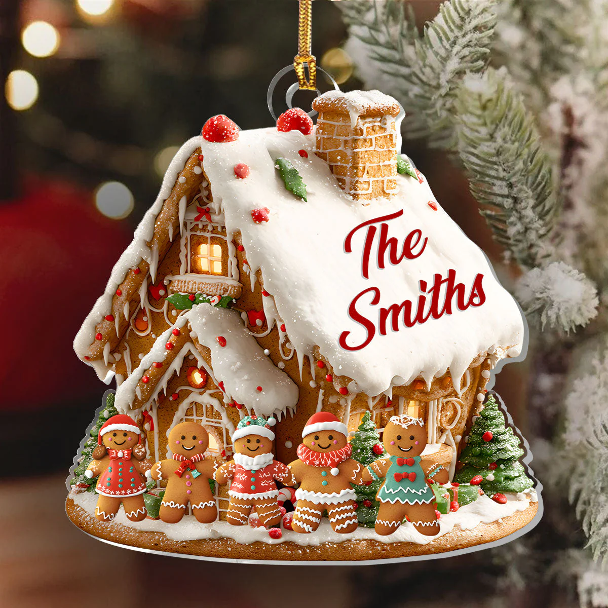 Personalized Cookie House Christmas Ornament - Image 5
