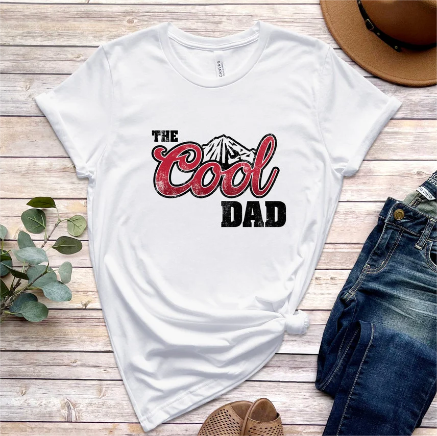 Personalized Cool Dad Father's Dad Grandpa Kids T-shirt - Image 4