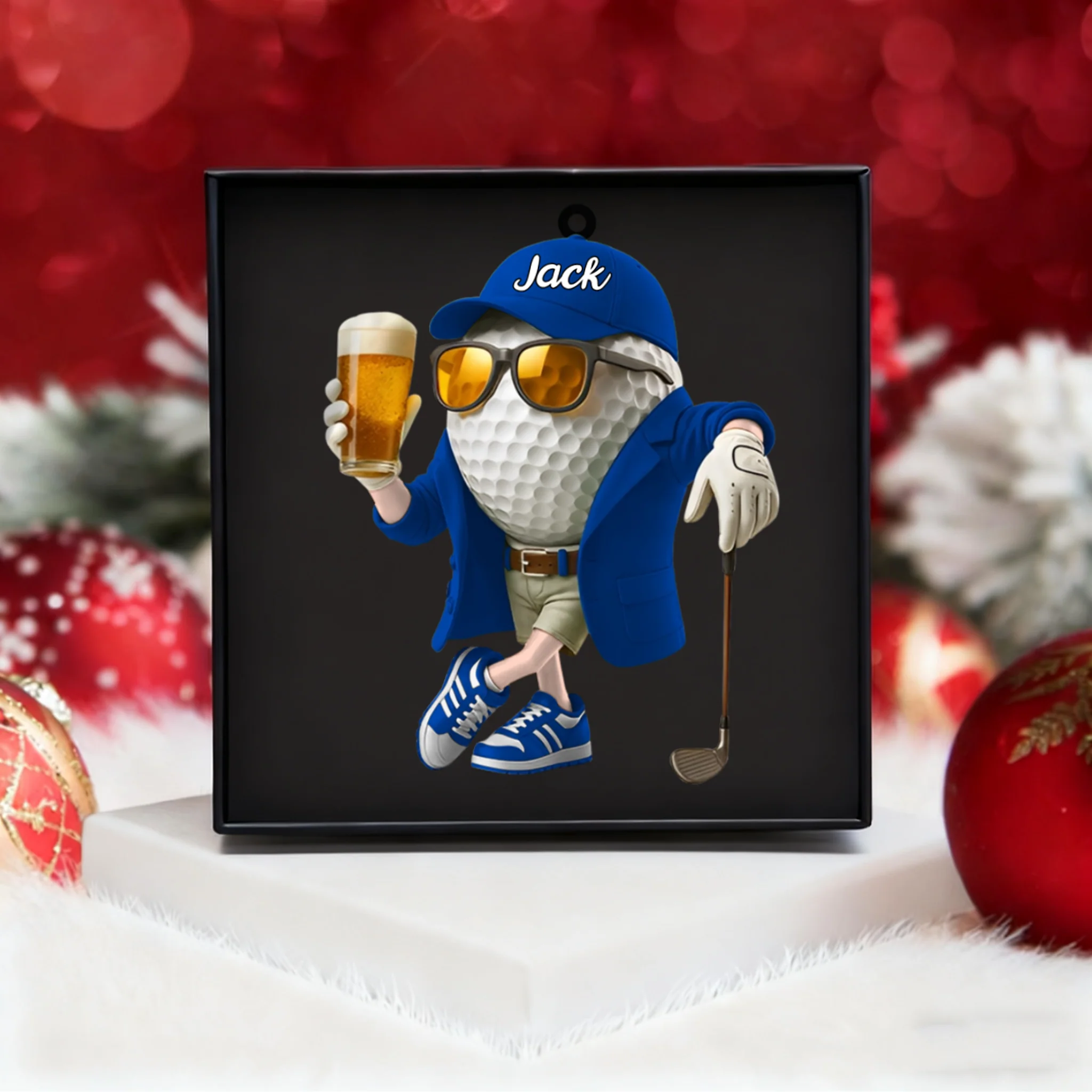 Personalized Beer Golf Ornament For Golf Lovers - Image 2