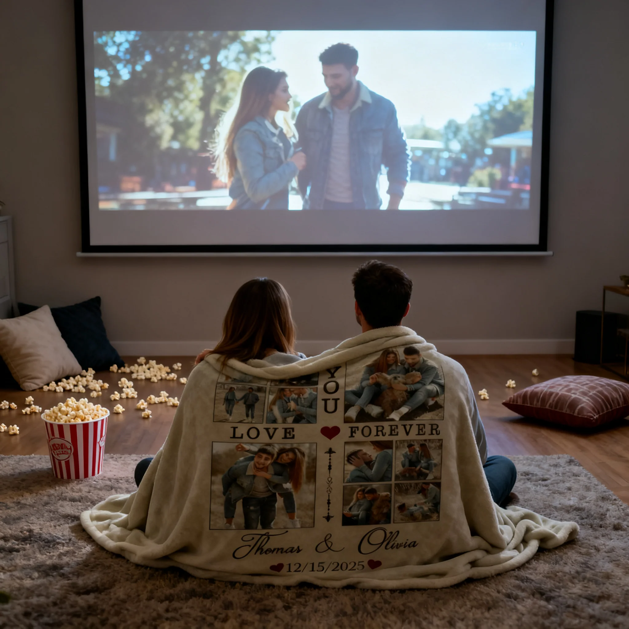 Personalized Couple Blanket With Photo, Custom Photo Blanket For Her, Picture Collage Gift For Couple, Anniversary Valentine’s Day Gifts For Her - Image 10