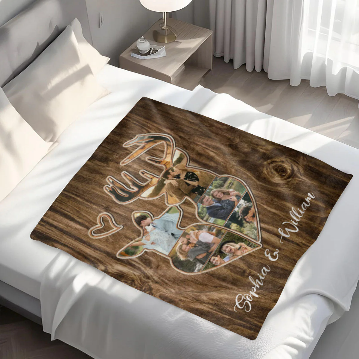 Personalized Couple Deer Hunting Memories Collage Blanket Deer Hunting Gifts For Couple - Image 4