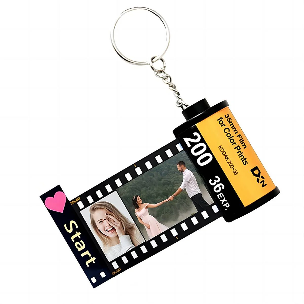 Personalized Couple Photos Film Roll Keychain - Gifts to Lover