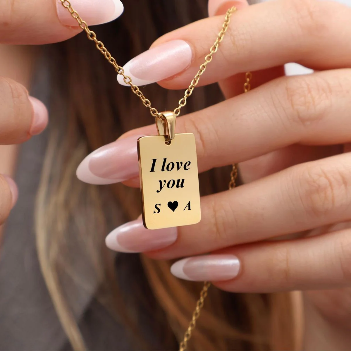 Personalized Couple Skull The Lovers Tarot Card Necklace - Image 6