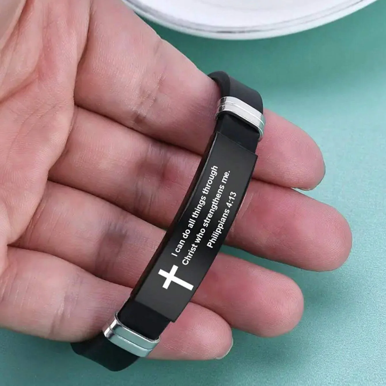 Personalized Cross Bible Bracelet Gift For Men, Friends, Family Members - Image 3
