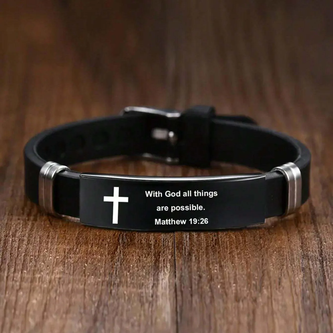 Personalized Cross Bible Bracelet Gift For Men, Friends, Family Members - Image 6