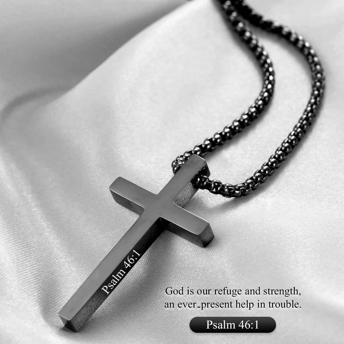Personalized Cross Necklace - Image 3