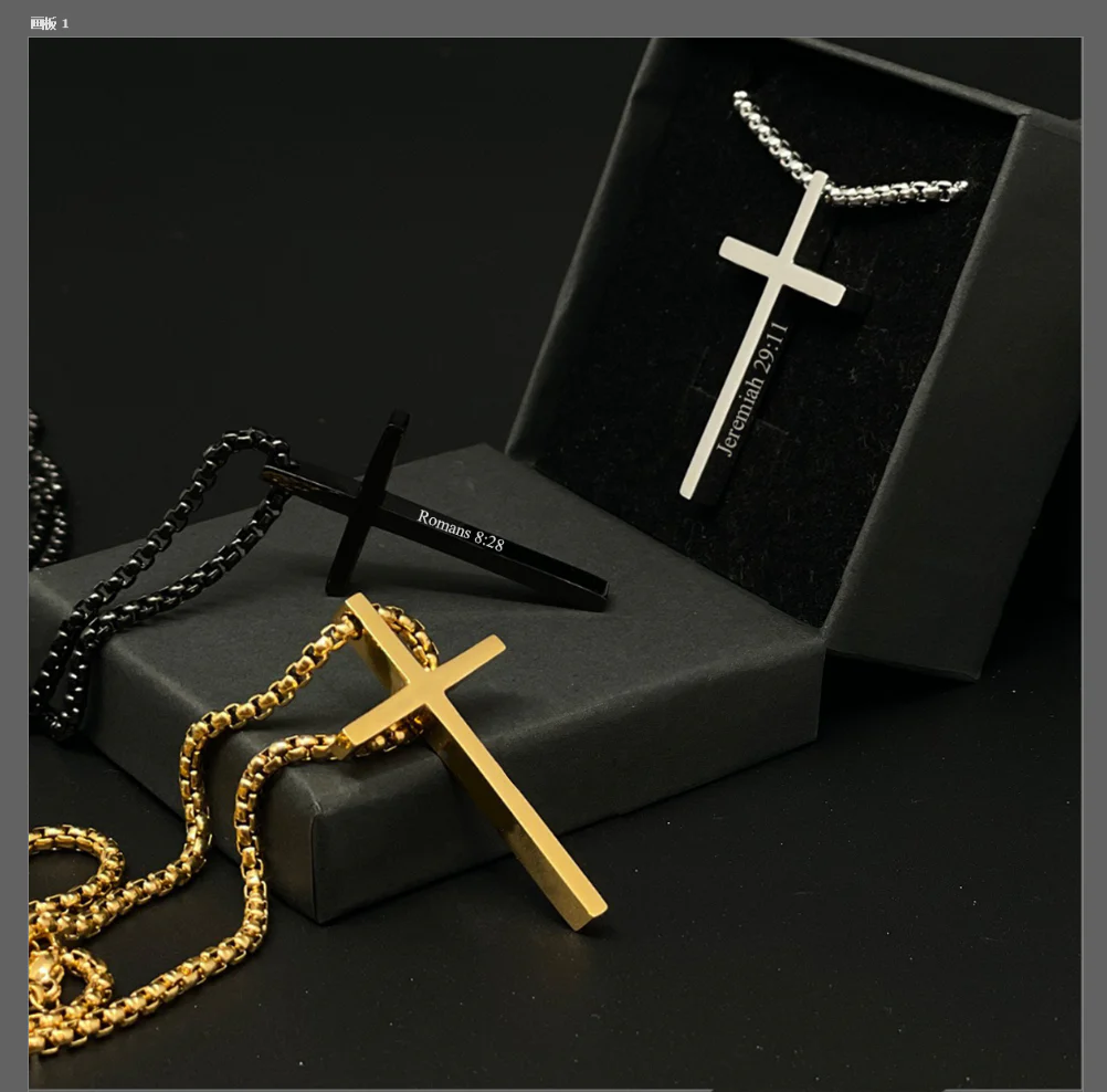 Personalized Cross Necklace - Image 6
