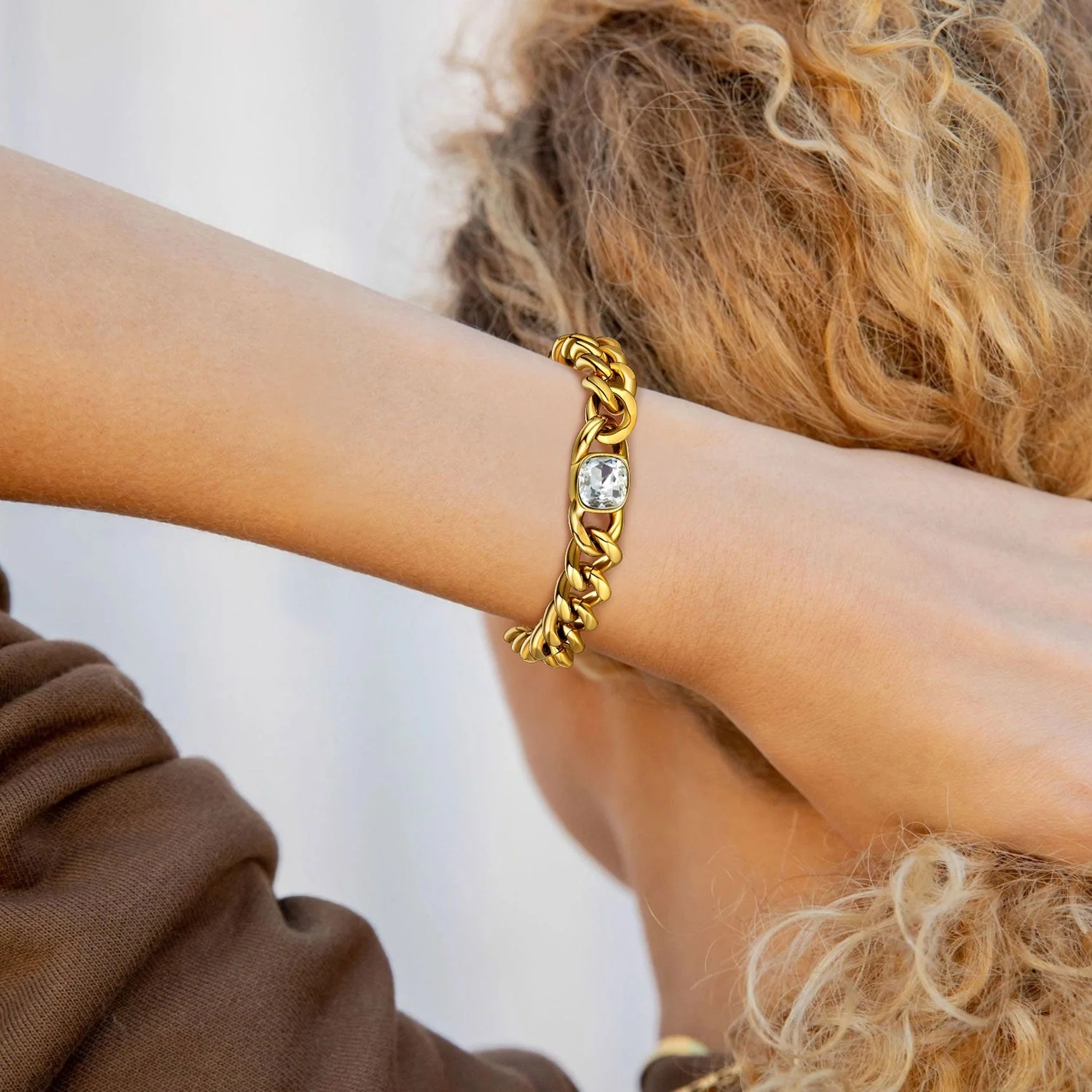 Personalized Cuban Link Birthstone Bracelet For Men Women - Image 4
