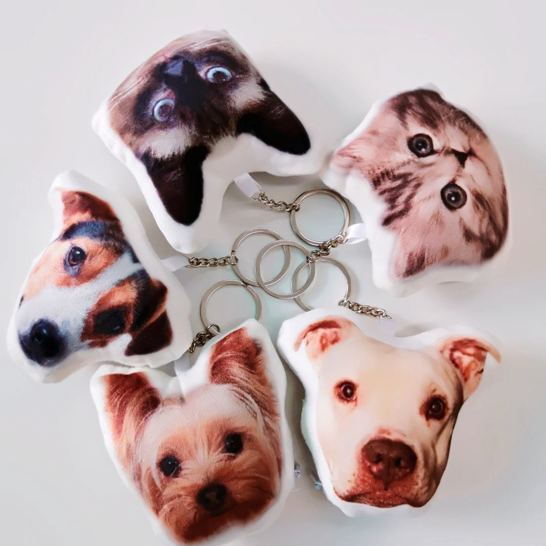 Personalized Custom 3D Photo Pillow Keychain/Backpack Pendants - Image 7