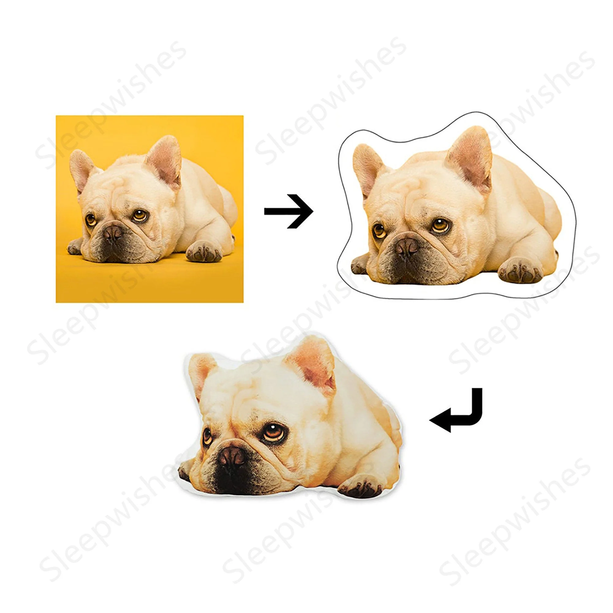 Personalized Custom 3D Photo Pillow Keychain/Backpack Pendants - Image 8