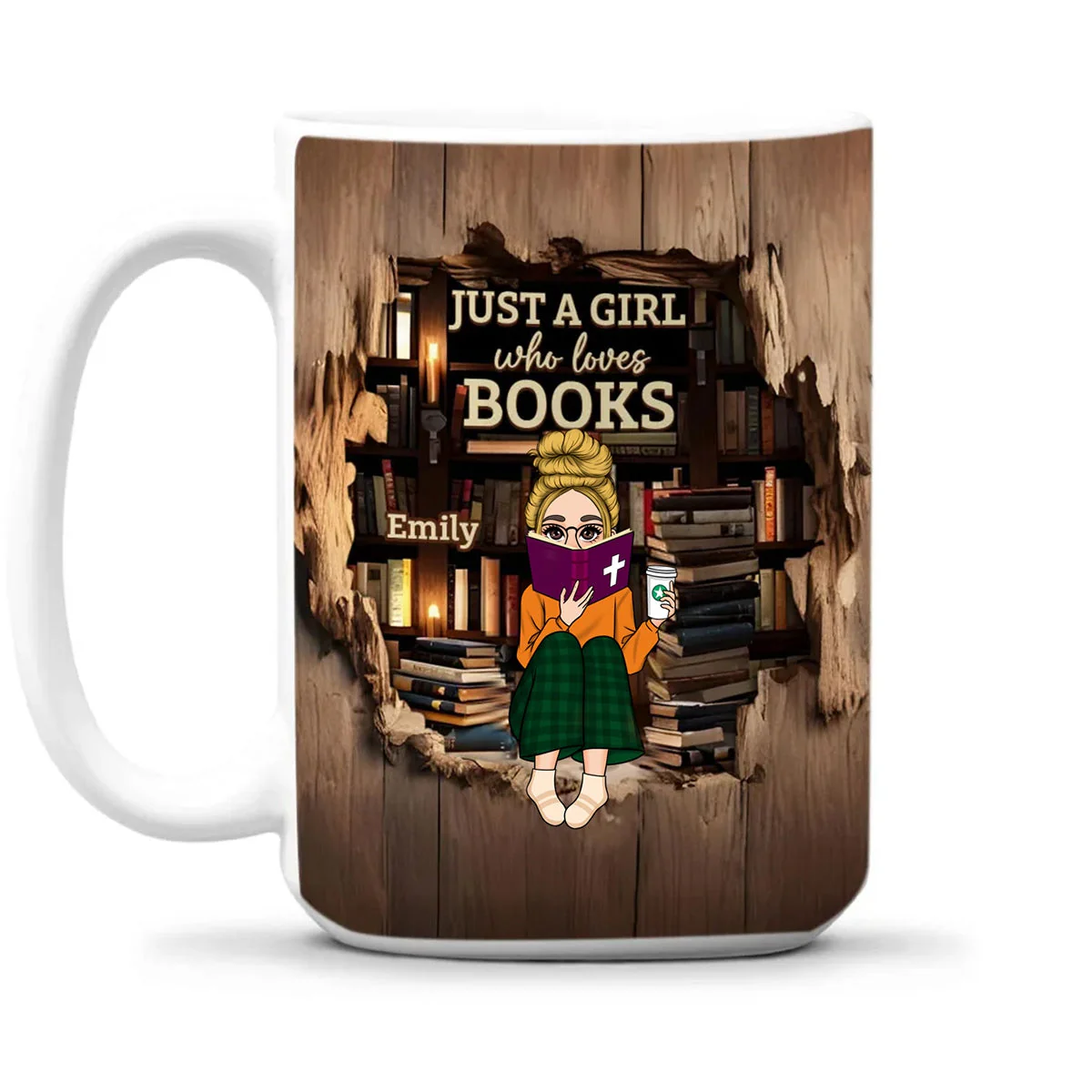 Personalized Custom Coffee Mug For A Book Lover - Image 3