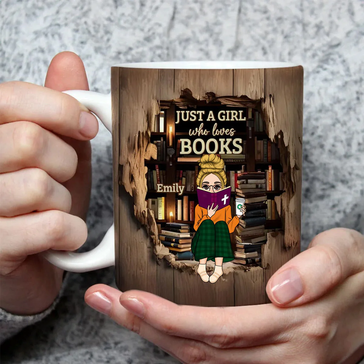 Personalized Custom Coffee Mug For A Book Lover - Image 4