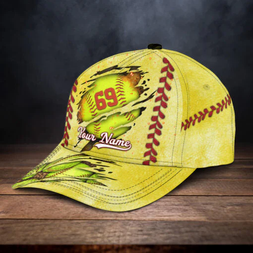 Personalized Custom Crack Softball Classic Cap - Image 4