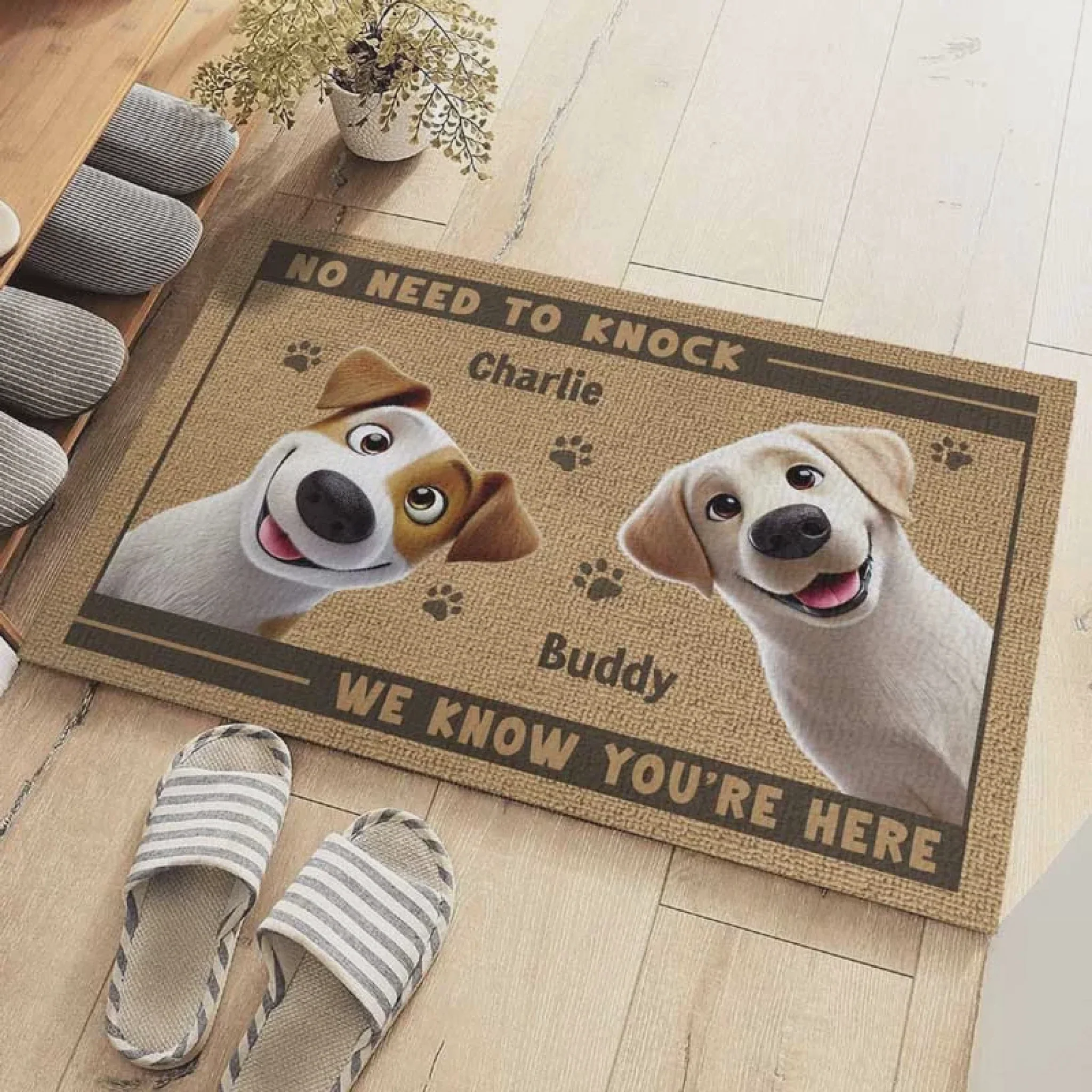Personalized Custom Home Decor Decorative Mat - House Warming Gift For Pet Owners, Pet Lovers - Image 2