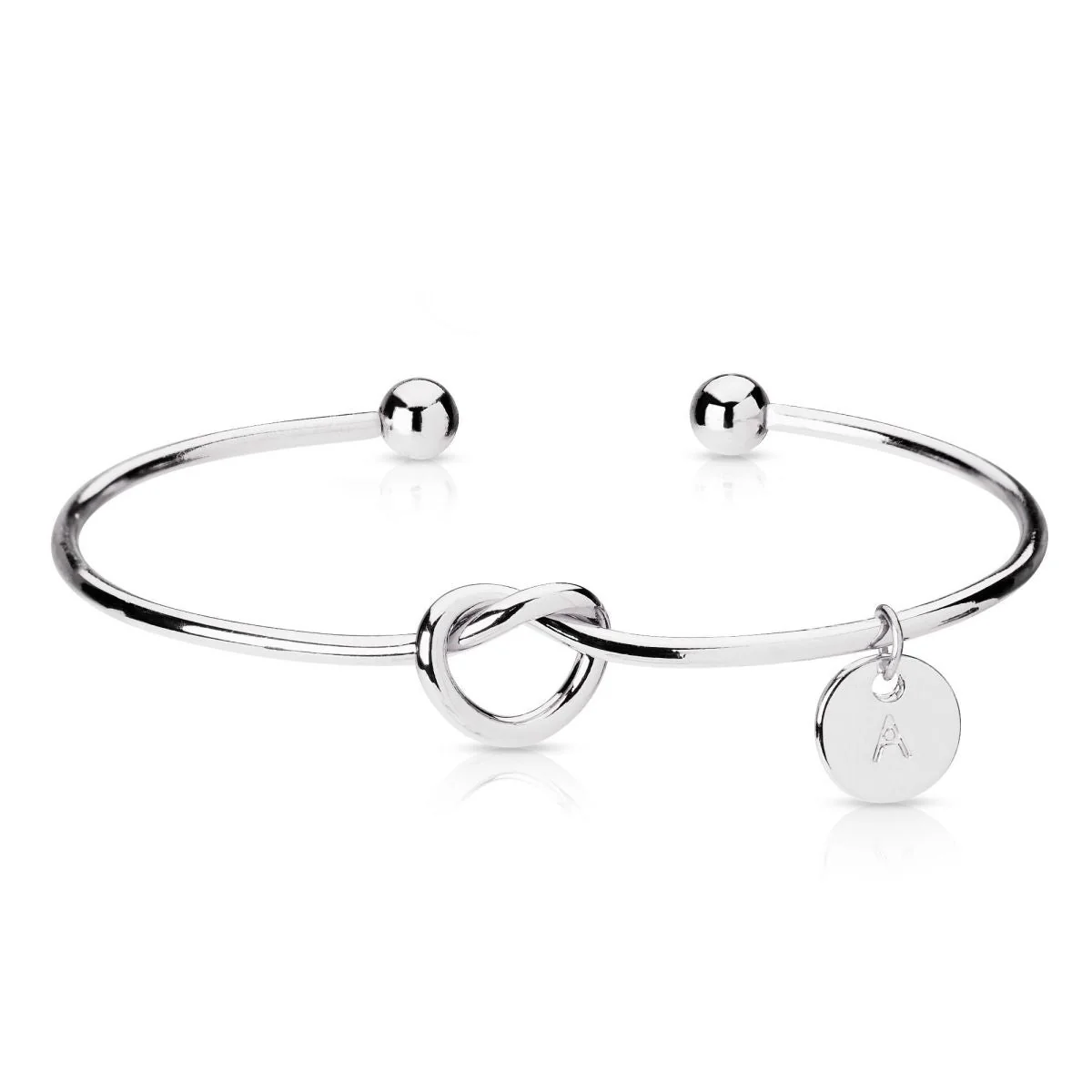 Personalized Custom Letter Tie the Knot Bracelet - Image 17