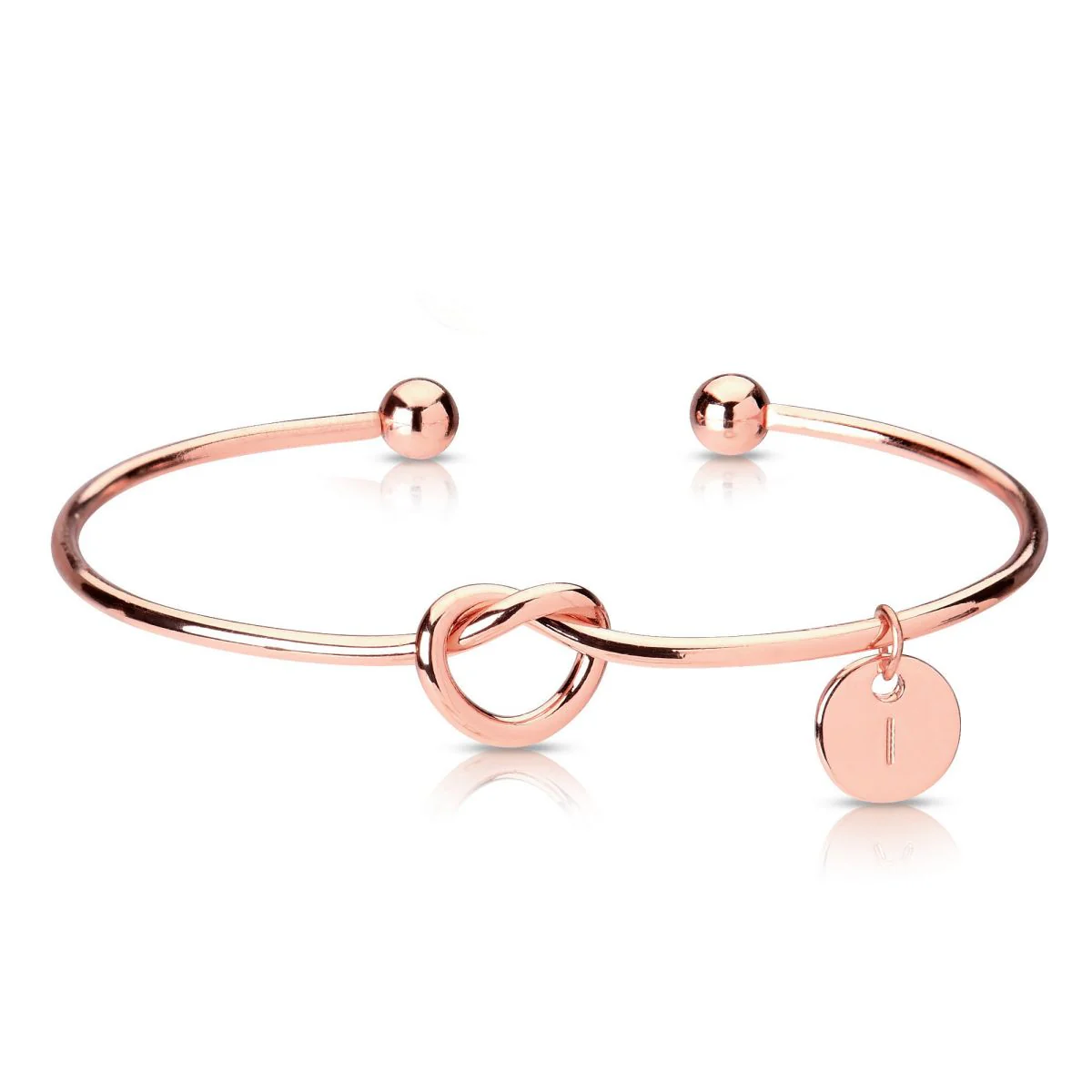 Personalized Custom Letter Tie the Knot Bracelet - Image 18
