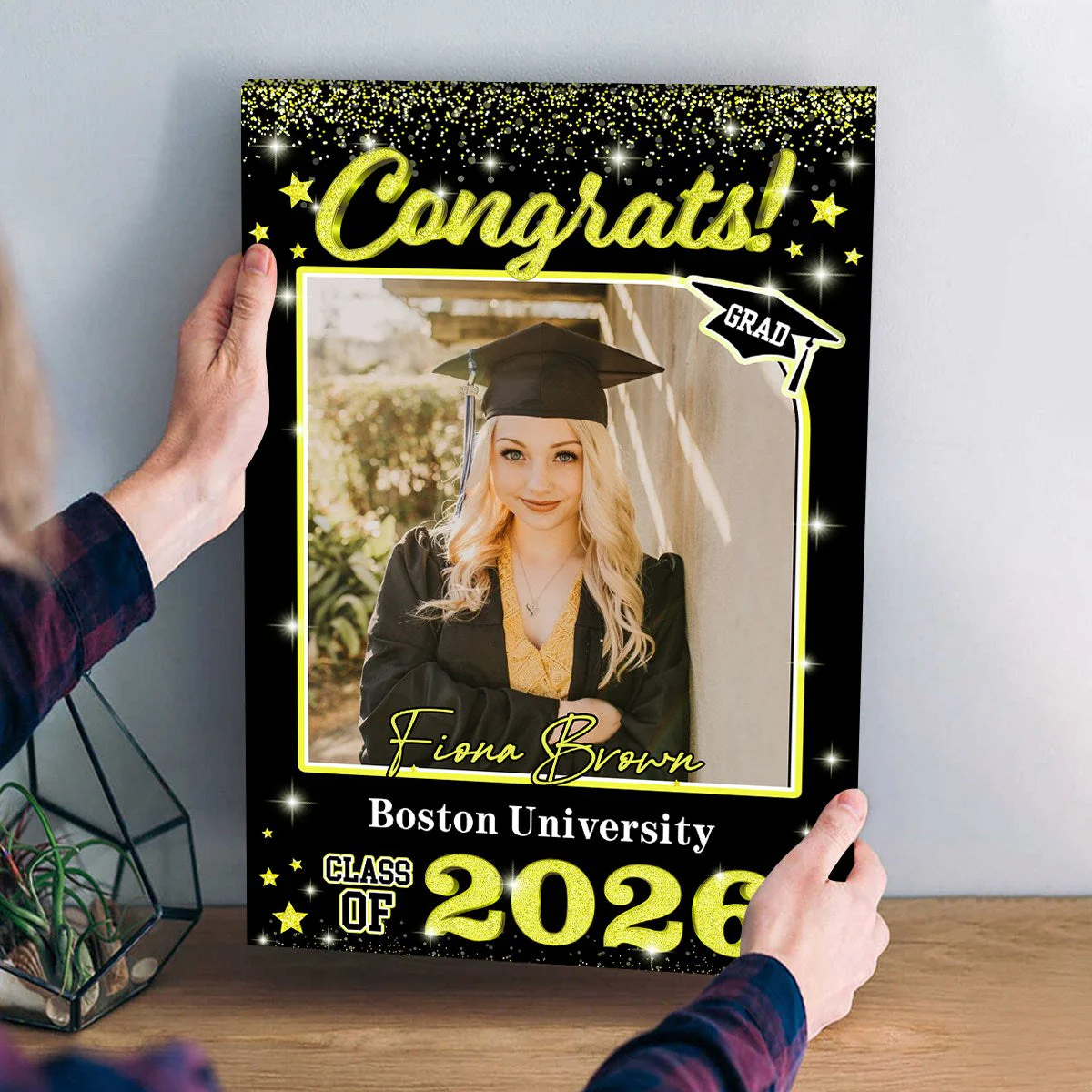 Personalized Custom Photo Class of 2026 Welcome Sign Congrat Grad Gift, Graduation Decorations - Image 2