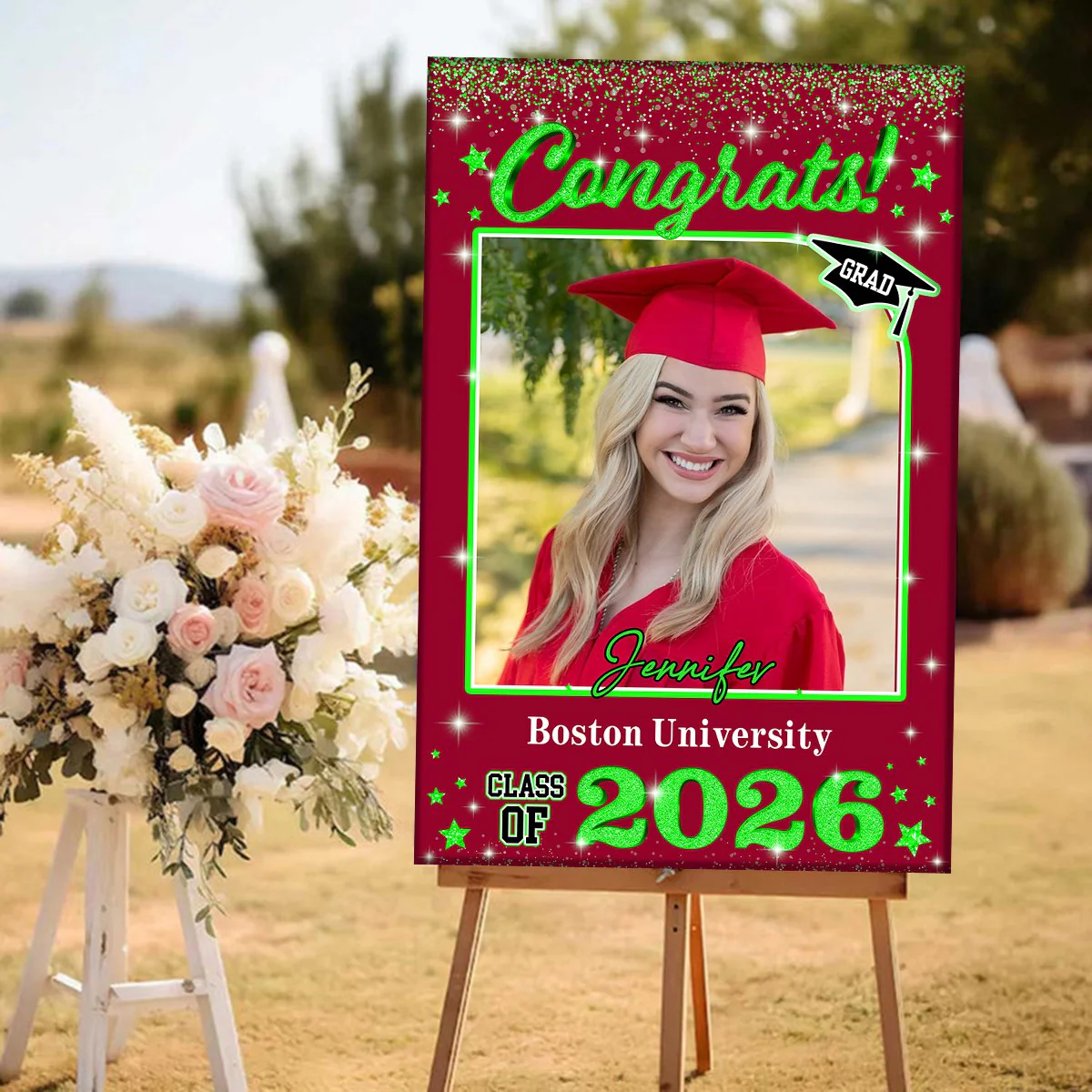 Personalized Custom Photo Class of 2026 Welcome Sign Congrat Grad Gift, Graduation Decorations - Image 5