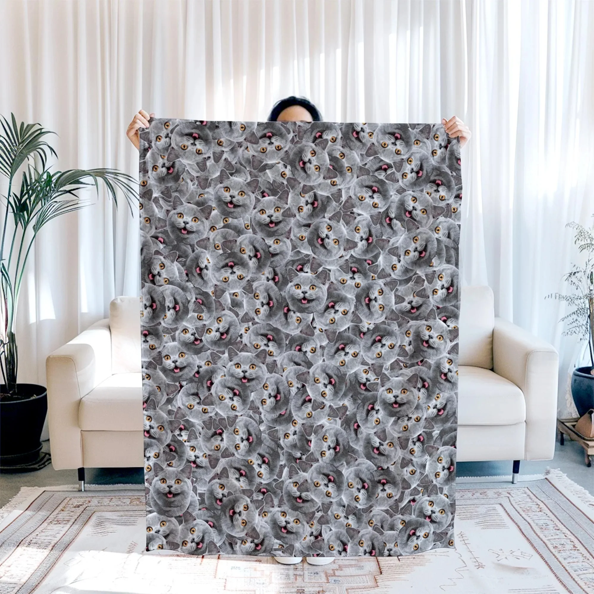 Personalized Custom Photo Face Blanket- Funny Face Gift - Image 10