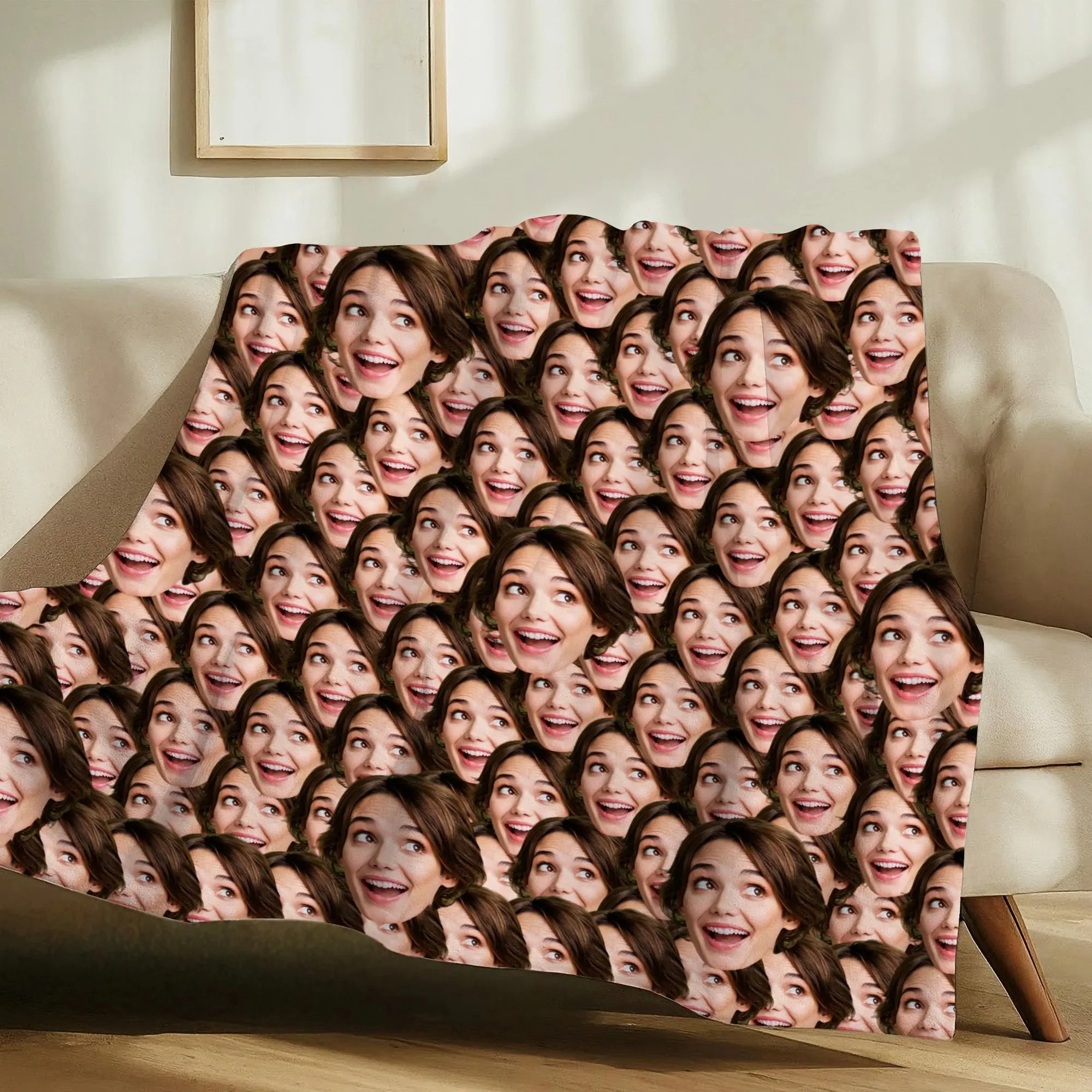 Personalized Custom Photo Face Blanket- Funny Face Gift - Image 12