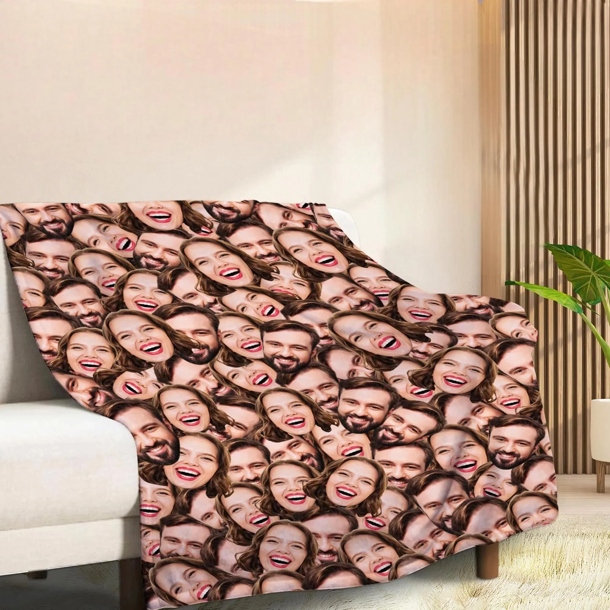 Personalized Custom Photo Face Blanket- Funny Face Gift - Image 4