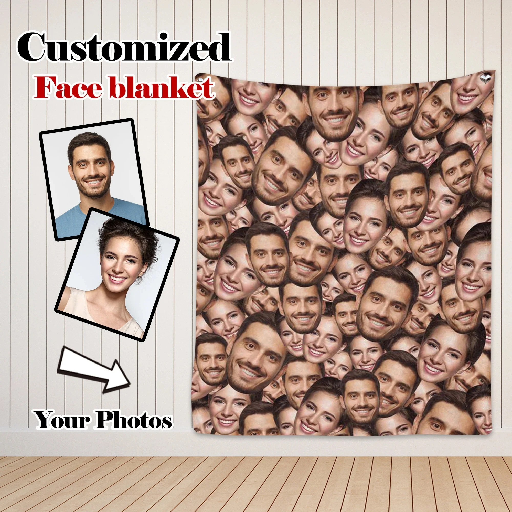 Personalized Custom Photo Face Blanket- Funny Face Gift - Image 5