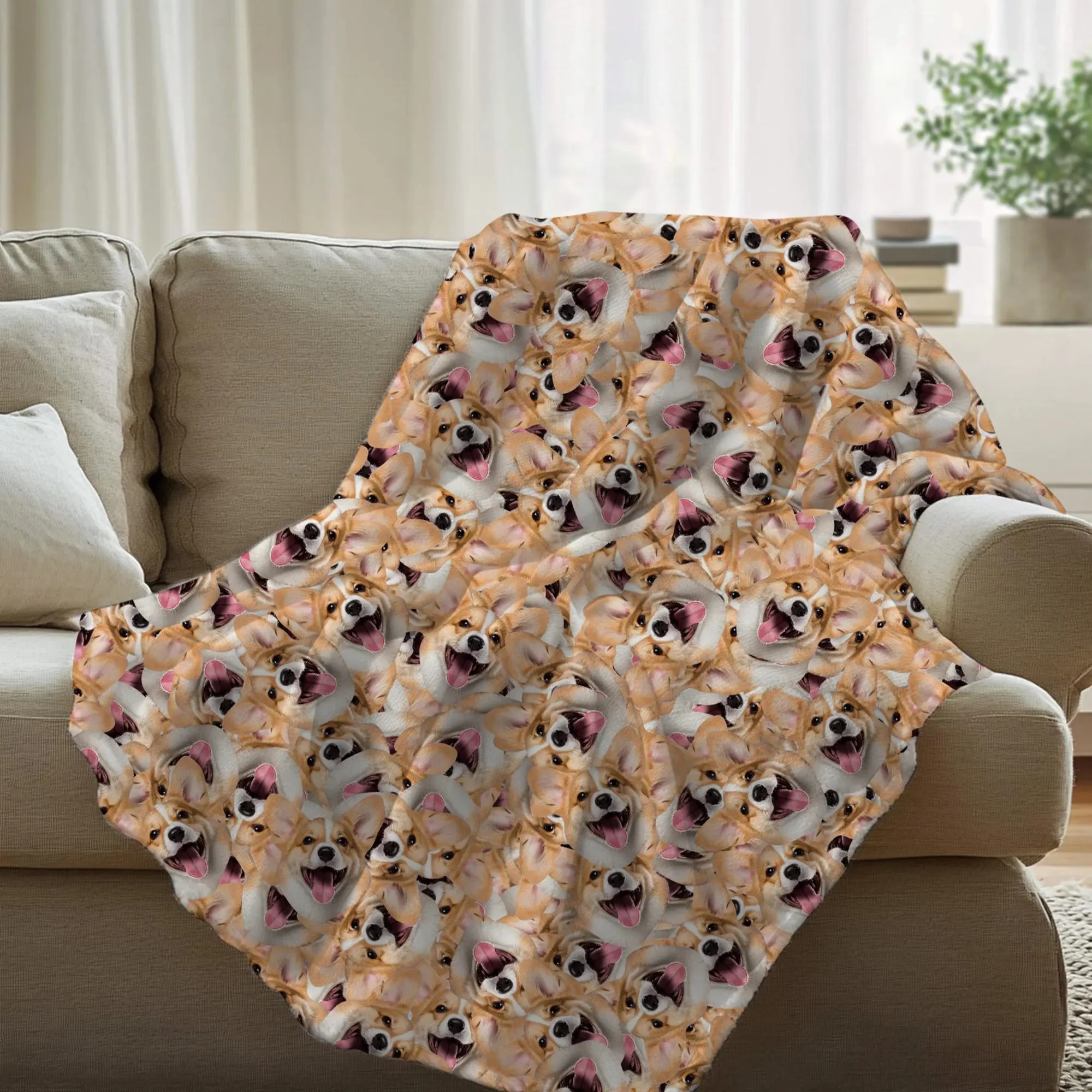 Personalized Custom Photo Face Blanket- Funny Face Gift - Image 9