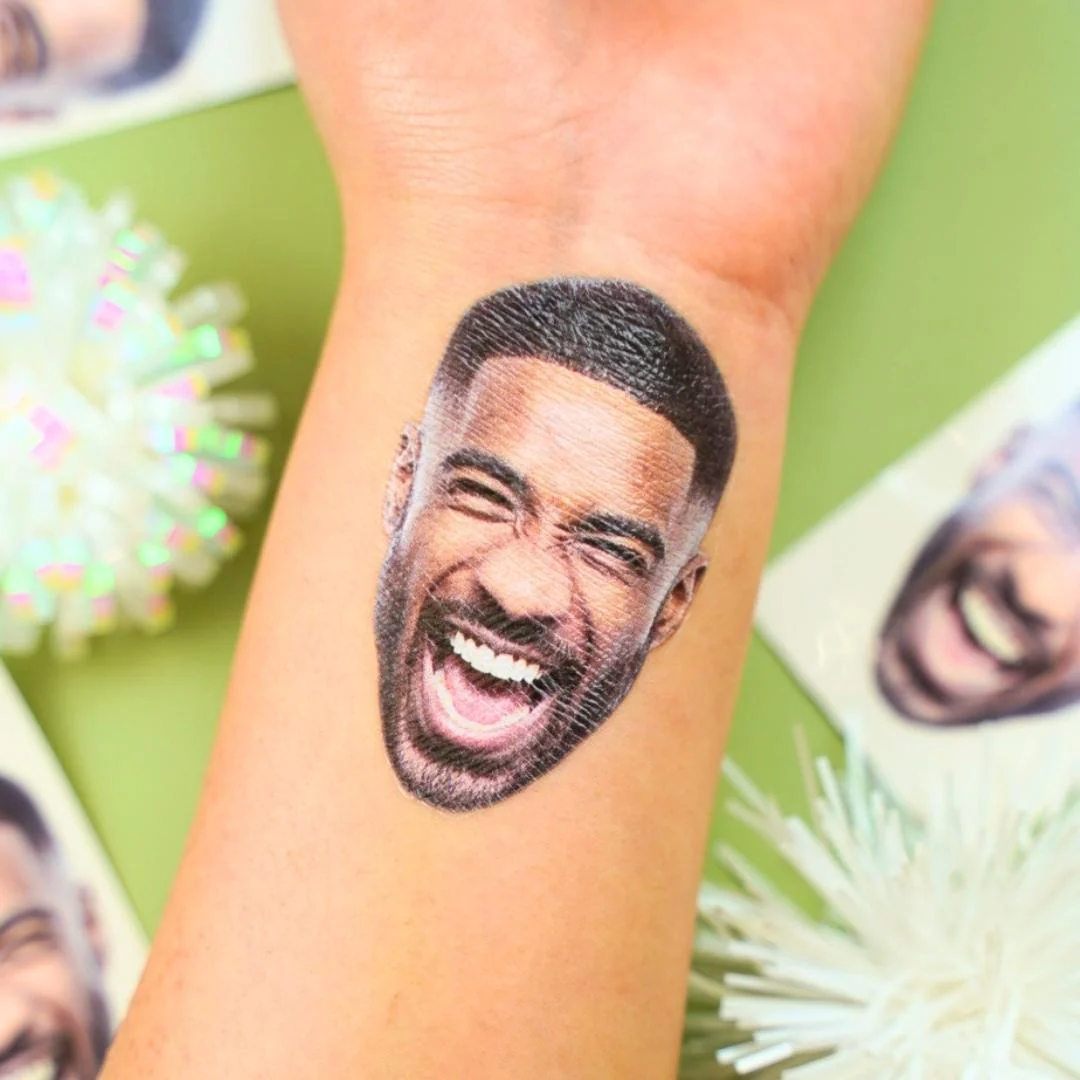 Personalized Custom Photo Face Temporary Tattoo - Image 3
