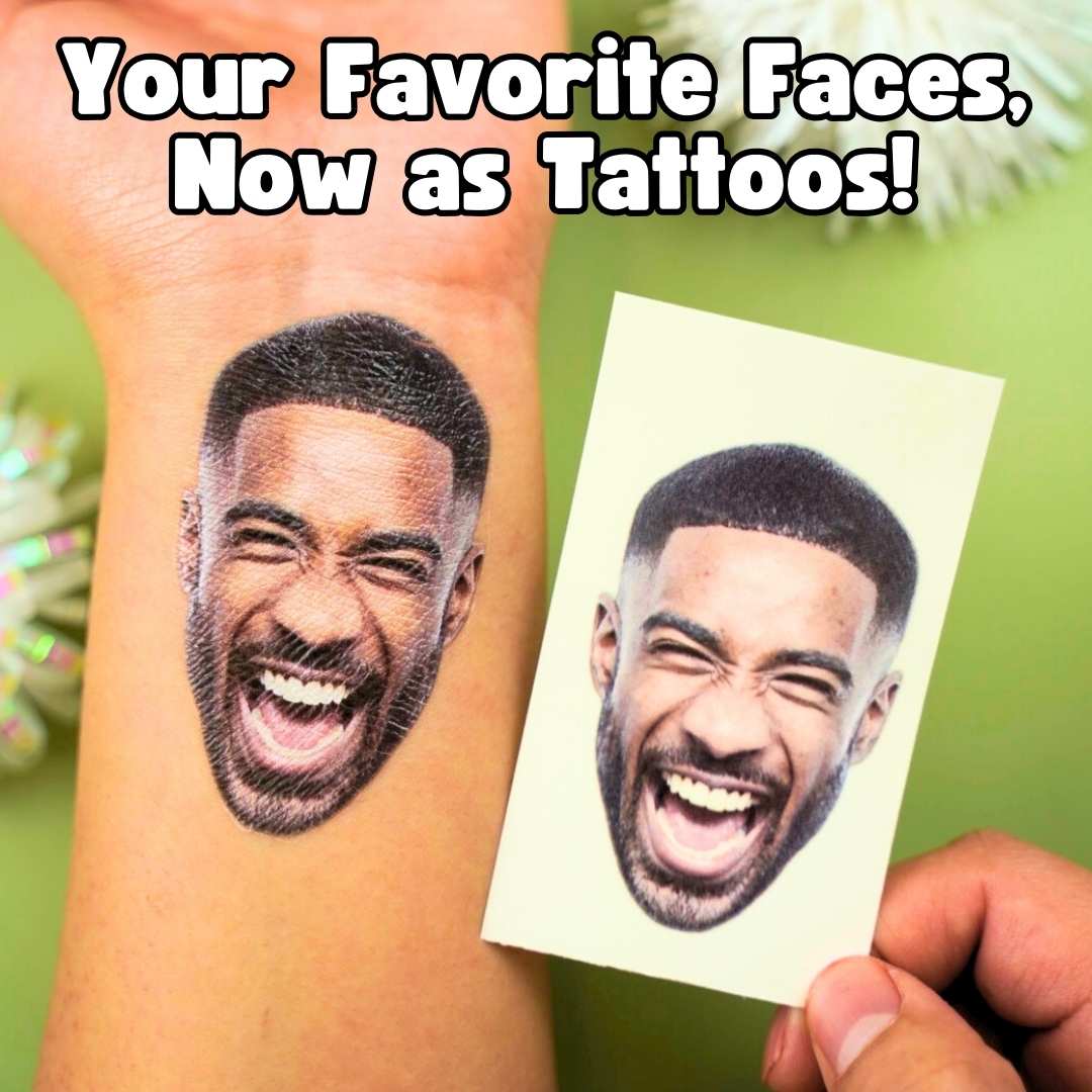 Personalized Custom Photo Face Temporary Tattoo - Image 4