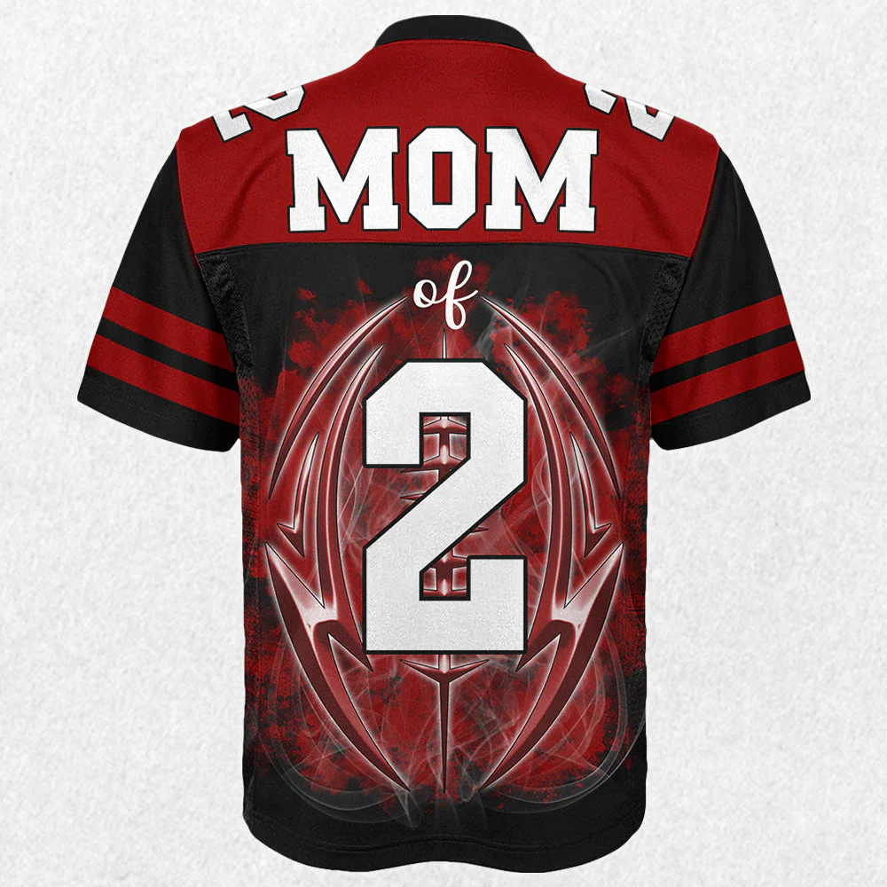 Personalized Custom Photo Football Jersey Shirt For Football Family Game Day T-Shirt - Image 4
