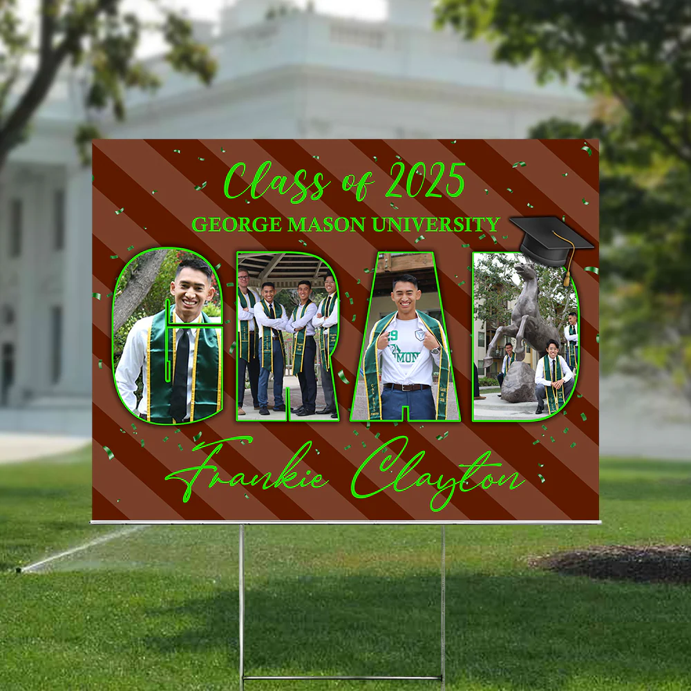 Personalized Custom Photo On Graduation Yard Sign - Image 6