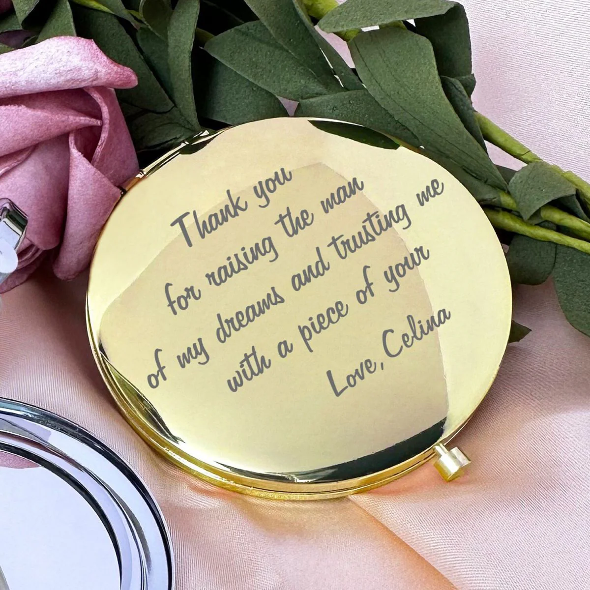 Personalized  Custom Text Compact Mirror - Image 6