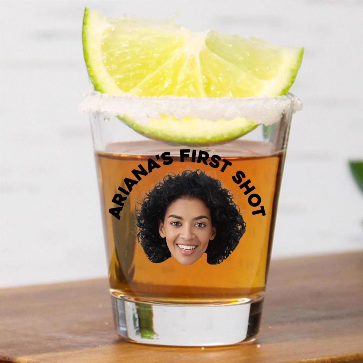 Personalized Custom Text Face Shot Glasses - Image 3