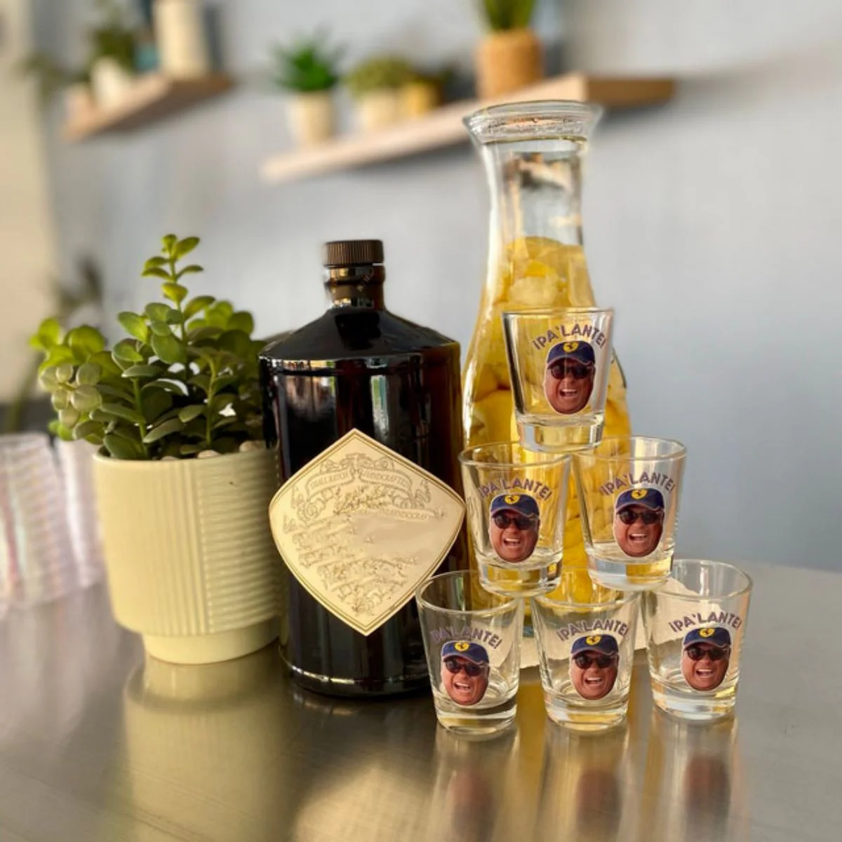 Personalized Custom Text Face Shot Glasses - Image 4