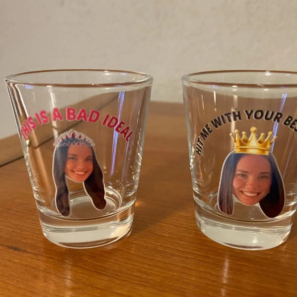 Personalized Custom Text Face Shot Glasses - Image 9
