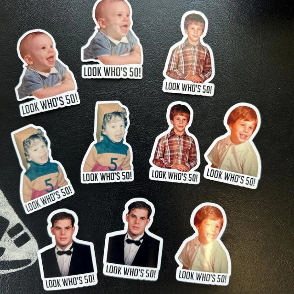 Personalized Custom Text Funny Face Stickers - Image 3