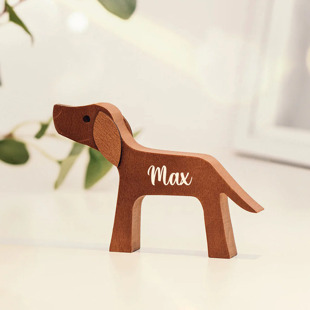 Personalized Custom Wooden Pet Carvings - The Love Between You And Your Fur-Friend - Gift For Pet Lovers - Wood Sculpture Table Ornaments, Carved Wood Decor - Image 7